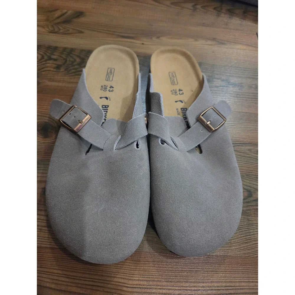 Birkenstock Boston Clog Soft Footbed Suede Slip On Sports Casual Normcore 43 10